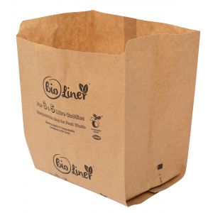 3 & 5L Bioliner Paper Compostable Caddy Liners (Small)