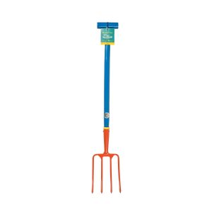 Blue, orange, and yellow children's National Trust Digging fork