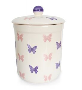 Haselbury 3L Ceramic Compost Caddy/Food Bin - Butterfly
