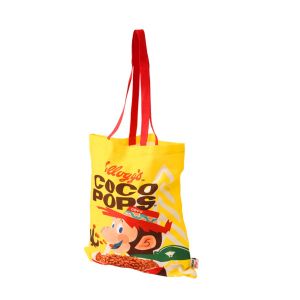 bright yellow coco pops design tote bag