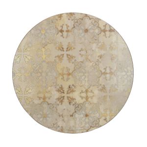 Creative Tops Gold Impressions Premium Round Placemats - Set of 4
