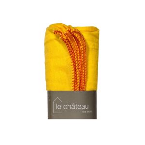 pack of five yellow cleaning cloths for dusting