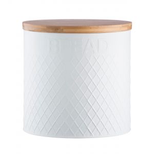 Embossed White Bread Bin