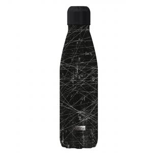 iDrink Insulated Stainless Steel Bottle – Grunge Black 500ml