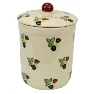 Haselbury Ceramic Compost Caddy - Bramble Berry