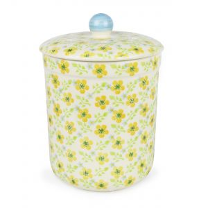 Haselbury 3L Ceramic Compost Caddy/Food Bin - Buttercup meadow
