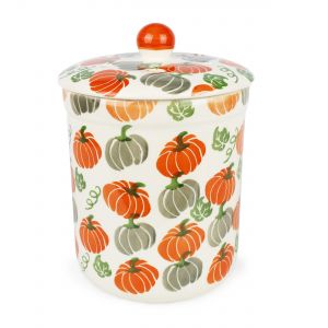 Haselbury 3L Ceramic Compost Caddy/Food Bin - Pumpkin Patch