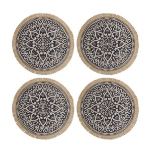 Creative Tops Hessian Mandala Placemats - Set of 4