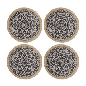 Creative Tops Hessian Mandala Placemats - Set of 4