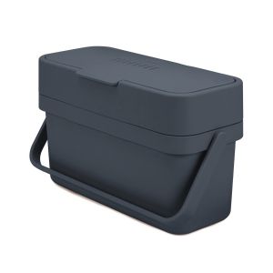 Small grey food waste caddy