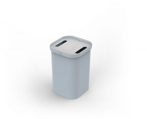 Small grey eco friendly recycling bin