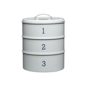 Living Nostalgia 3-Tier Cake Tin Set - French Grey