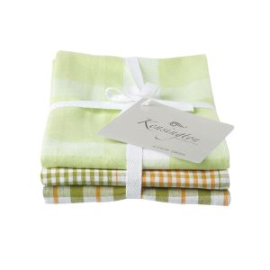 Eddingtons Kensington Check Tea Towels Set of 3 - Green
