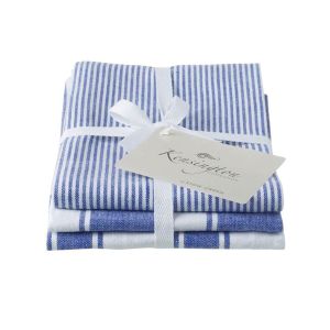 Eddingtons Kensington Stripe Tea Towels Set of 3 - Blue