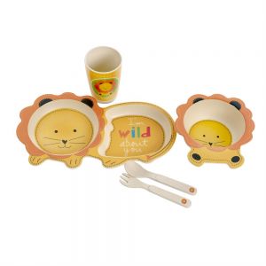  Eco Bamboo 5PC Kids Set - Lion