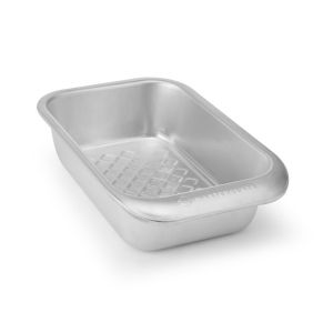 a small 2lb loaf baking tin made from recycled aluminium