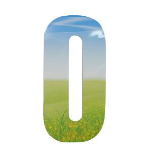 Wheelie Bin/Recycling Box Number Sticker Label - Meadow