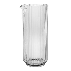 Mesa Acrylic Plastic Ribbed Drinks Pitcher - Clear