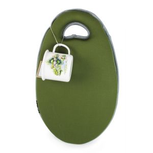 Burgon & Ball Moss Green Garden Kneeler, Enamel Mug & Seed Set