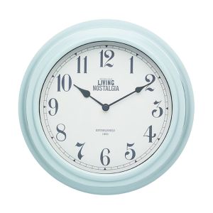 Living Nostalgia Wall Clock - Vintage Blue