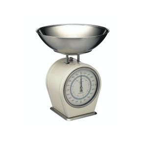 Living Nostalgia Mechanical Kitchen Scales - Antique Cream