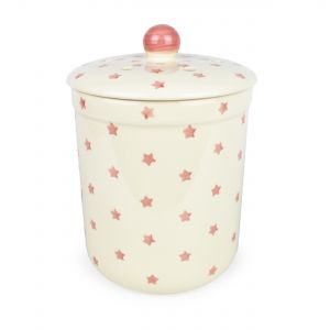 Haselbury 3L Ceramic Compost Caddy/Food Bin - Pink Twinkle Star
