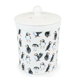 Barrington Ceramic Compost Caddy - Puffins