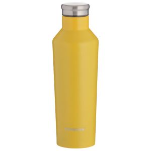 Stainless steel water bottle in striking yellow