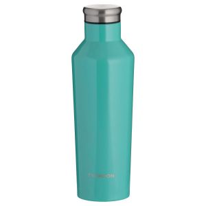 Teal-coloured stainless steel bottle with 500ml capacity