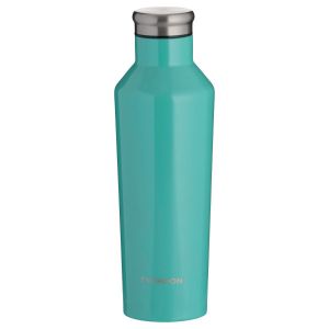 Teal-coloured stainless steel bottle with 500ml capacity