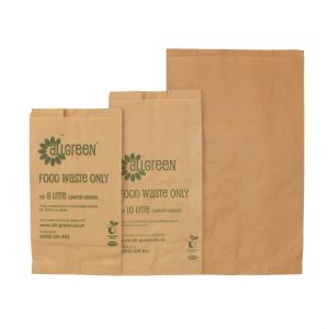 Sample Compostable Paper Bags Pack - EcoSack 8L, 10L, 25L