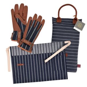 Burgon & Ball Sophie Conran Blue - Gloves, Waist Apron & Kneeler Set