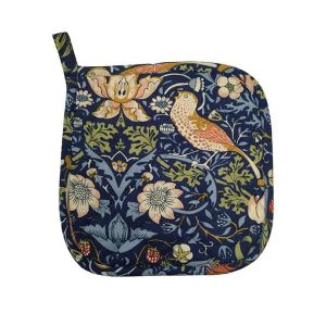 Le Chateau William Morris Strawberry Thief Pot Holder - Navy
