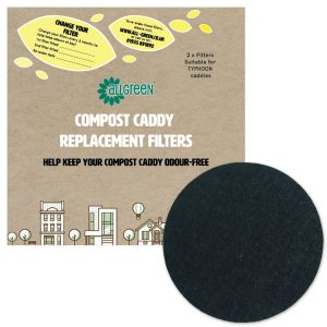 For KitchenCraft Nostalgia caddies Compost Caddy Spare Filters Pack of 4 