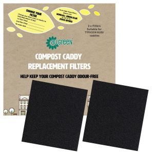 2x 2pk - Total 4 Suitable for Typhoon caddies Compost Caddy Spare Filters 