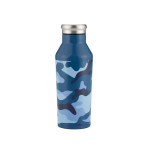 Pure KIDS - Water Bottle 600ml - Blue Camouflage