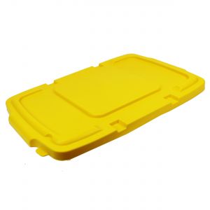 Yellow Coral Hard Plastic Lid for Outdoor Recycling Boxes